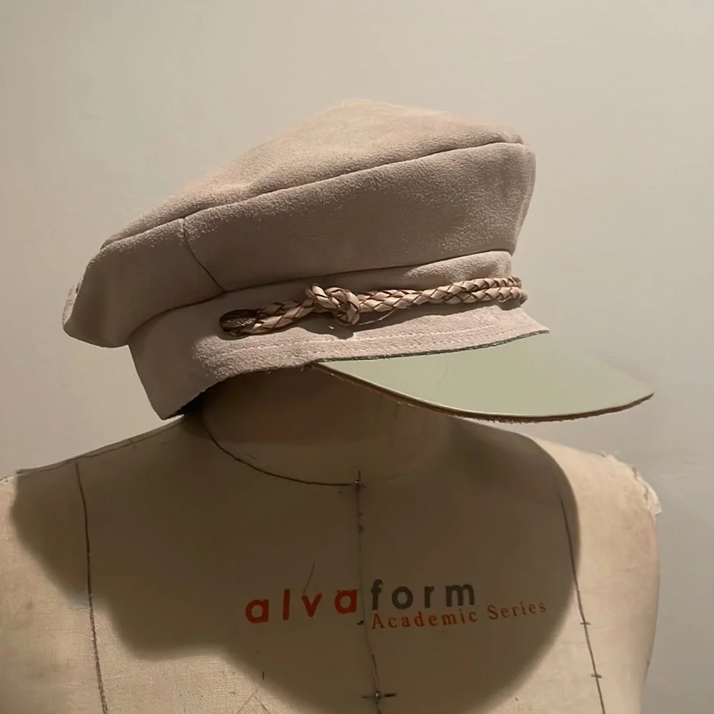Brixton Suede Paper Boy Hat as seen on Kendall Jenner - Picture 2 of 5